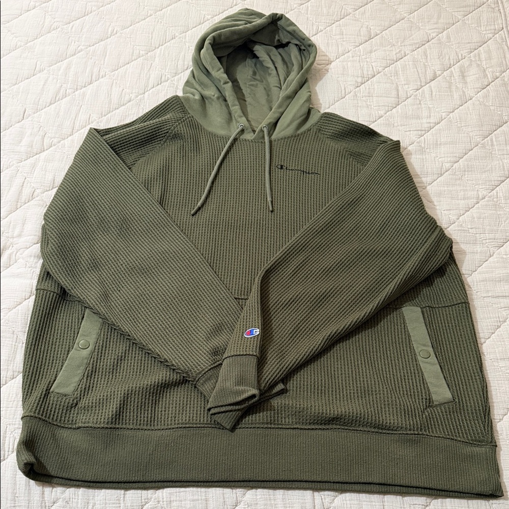 Champion Men’s Olive Green Hoodie